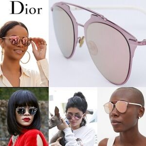 Dior Rounded Reflected M2Q0J Sunglasses Pink NWT